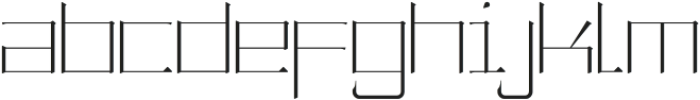 NGT Tofu Display ExtraLight otf (200) Font LOWERCASE