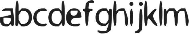 Ngasal Regular otf (400) Font LOWERCASE