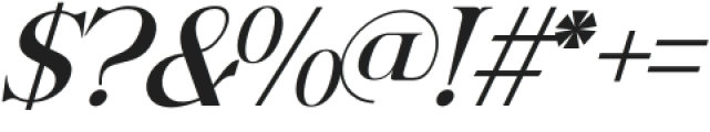 Ngetic Modern Italic otf (400) Font OTHER CHARS