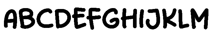 Ngaco Font UPPERCASE