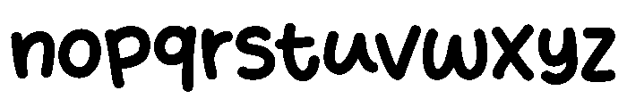 Ngaco Font LOWERCASE