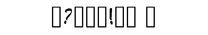 Ngeleneng Regular Font OTHER CHARS