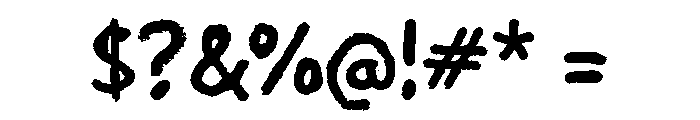 Ngepur Font OTHER CHARS