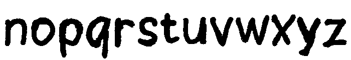 Ngepur Font LOWERCASE