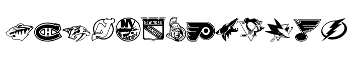 NHL Font LOWERCASE