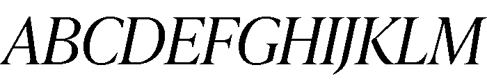 Nicholas Light Italic Font UPPERCASE