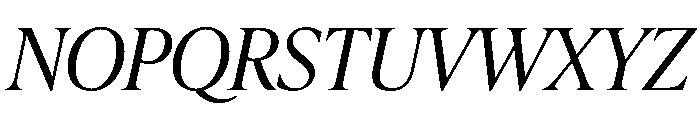 Nicholas Light Italic Font UPPERCASE