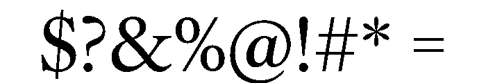 Nicholas Medium Font OTHER CHARS