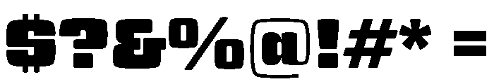 Nickel Gothic Variable Extra Bold Font OTHER CHARS