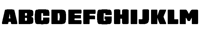 Nickel Gothic Variable Extra Bold Font UPPERCASE