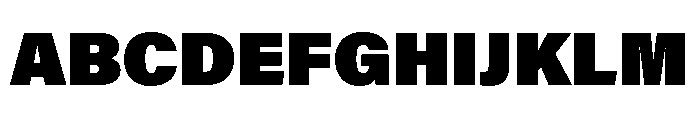 Nickel Gothic Variable Heavy Font UPPERCASE
