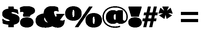 Nickel Heavy Font OTHER CHARS