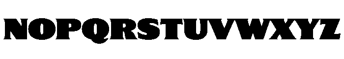 Nickel Heavy Font UPPERCASE
