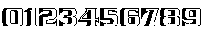 Nickel Open Face Regular Font OTHER CHARS
