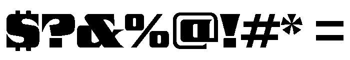 Nickel Regular Font OTHER CHARS