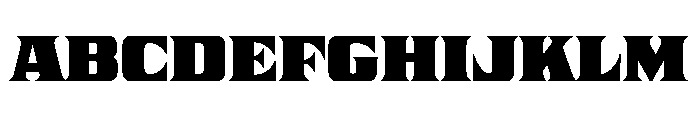 Nickel Regular Font UPPERCASE