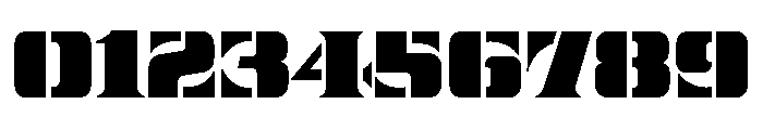 Nickel Stencil Regular Font OTHER CHARS