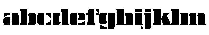 Nickel Stencil Regular FONT
