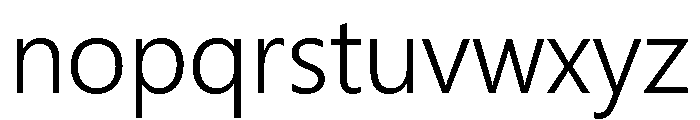 Nirmala Text Light Font LOWERCASE