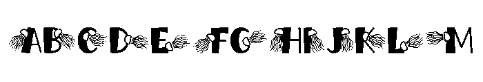 NICHY Regular Font UPPERCASE