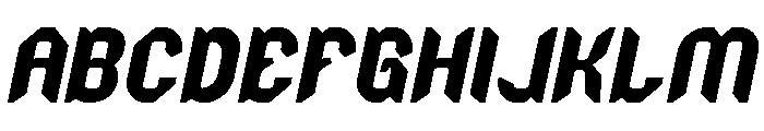 NIGHT HAWK Bold Italic Font UPPERCASE