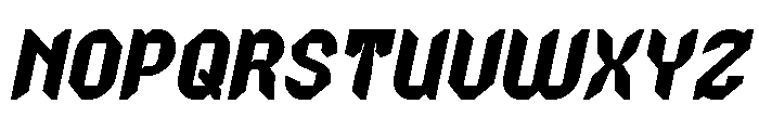 NIGHT HAWK Bold Italic Font UPPERCASE