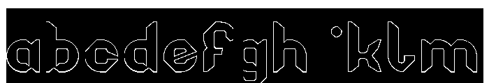 NIGHT HAWK-Hollow-Inverse FONT