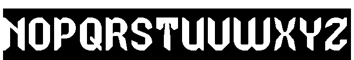 NIGHT HAWK-Inverse Font UPPERCASE