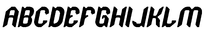 NIGHT HAWK Italic Font UPPERCASE