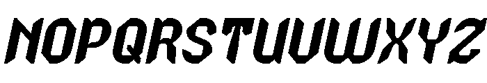 NIGHT HAWK Italic Font UPPERCASE