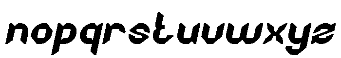 NIGHT HAWK Italic Font LOWERCASE