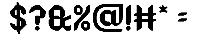 NIGHT HAWK Font OTHER CHARS