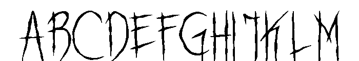 NiColaS GoThicS Regular Font UPPERCASE
