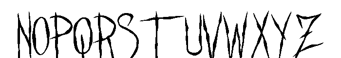 NiColaS GoThicS Regular Font UPPERCASE