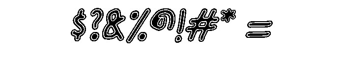 Niblora Oblique Font OTHER CHARS