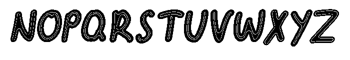 Niblora Oblique Font UPPERCASE