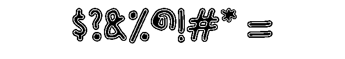 Niblora Regular Font OTHER CHARS