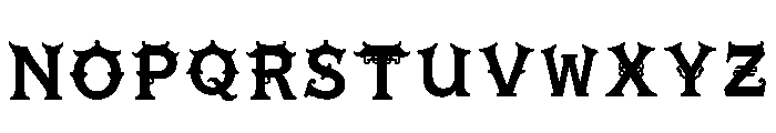 Nican Regular Font LOWERCASE