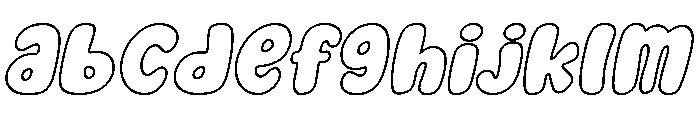 Nice Dream Outline Italic Outline Italic FONT