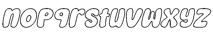 Nice Dream Outline Italic Outline Italic Font LOWERCASE