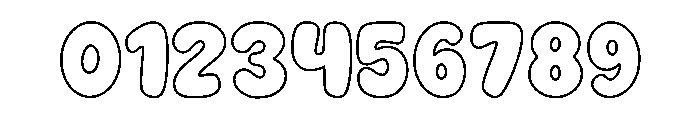 Nice Dream Outline Outline Font OTHER CHARS