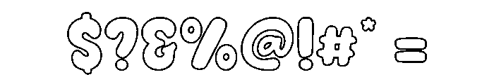 Nice Dream Outline Outline Font OTHER CHARS