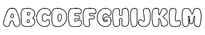 Nice Dream Outline Outline Font UPPERCASE