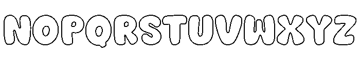 Nice Dream Outline Outline Font UPPERCASE