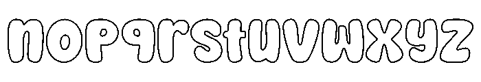 Nice Dream Outline Outline Font LOWERCASE