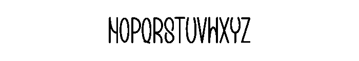 Nice February Font LOWERCASE