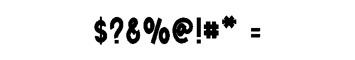 Nice Try Font OTHER CHARS