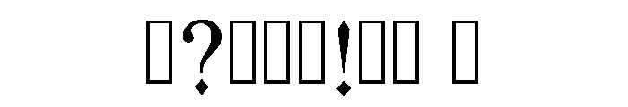 Nicholas Regular Font OTHER CHARS