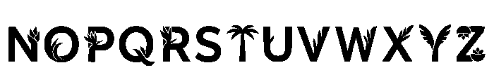 Nickel Regular Font UPPERCASE