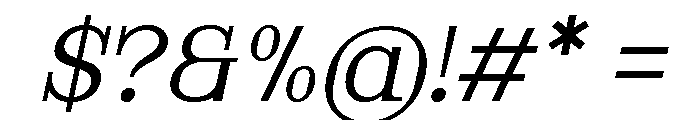 Nickota Italic Font OTHER CHARS